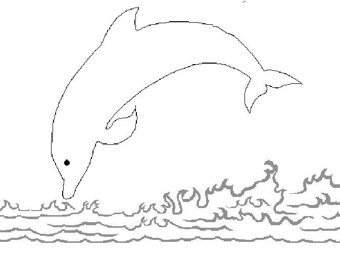 Dessin à colorier: Dauphin (Animaux) #5278 - Coloriages à Imprimer Gratuits