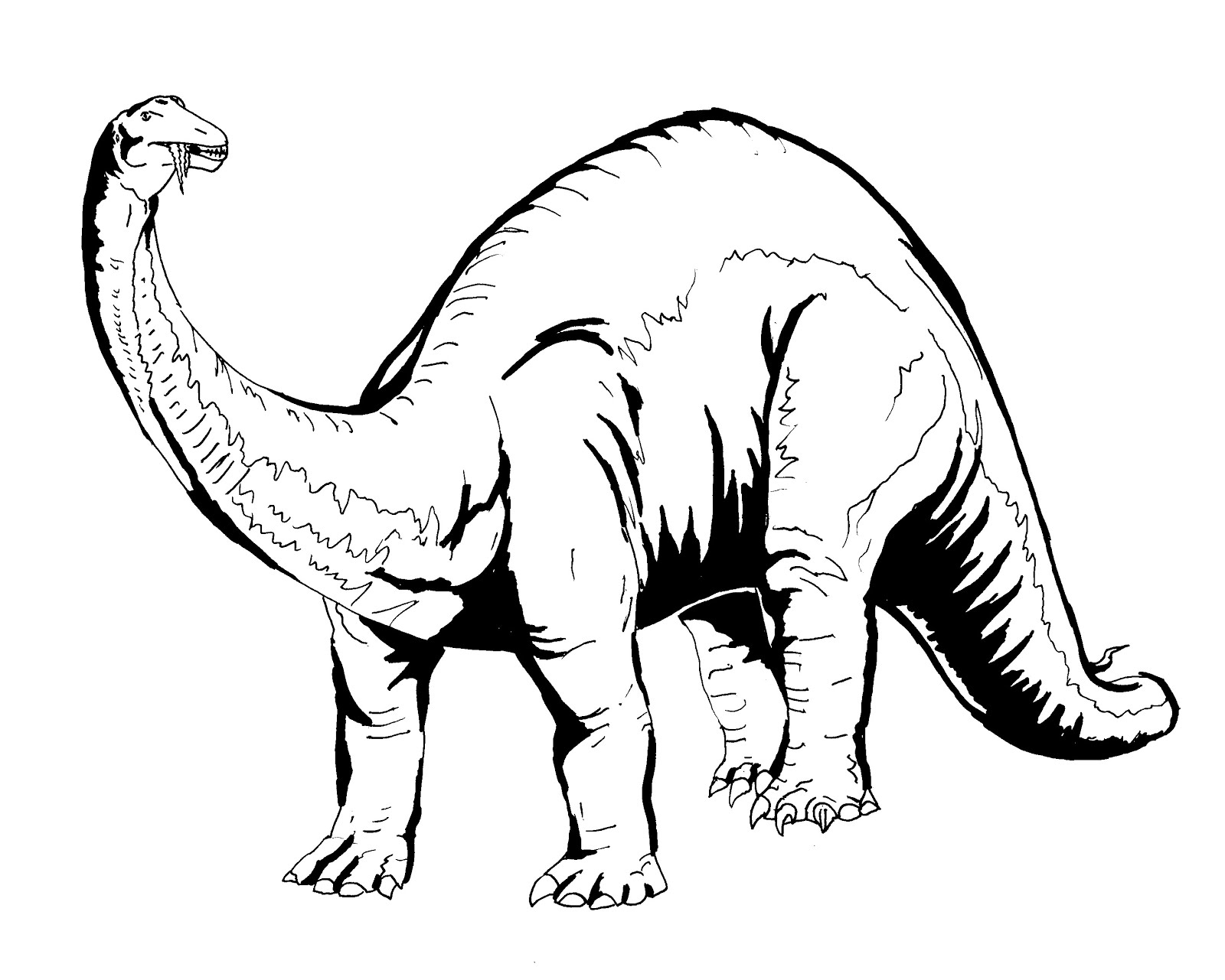 Dessin à colorier: Dinosaure (Animaux) #5497 - Coloriages à Imprimer Gratuits