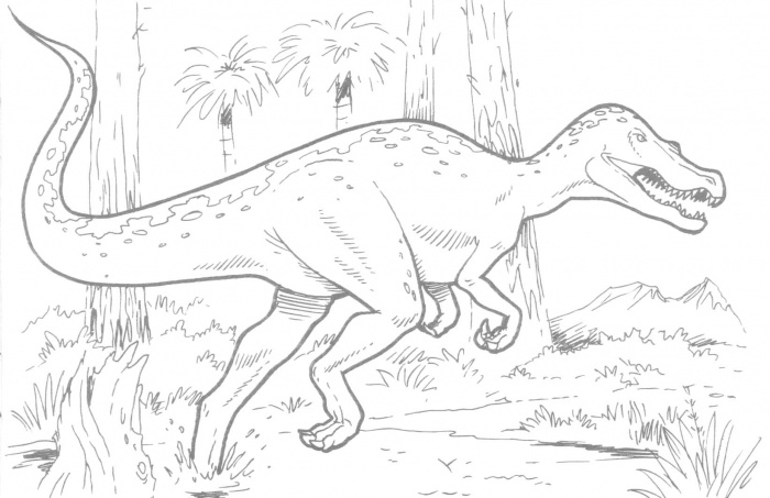 Dessin à colorier: Dinosaure (Animaux) #5525 - Coloriages à Imprimer Gratuits