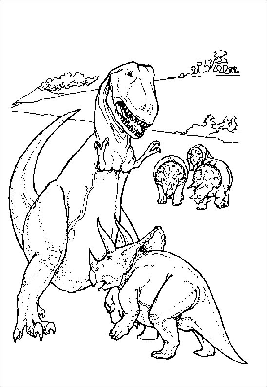 Dessin à colorier: Dinosaure (Animaux) #5526 - Coloriages à Imprimer Gratuits