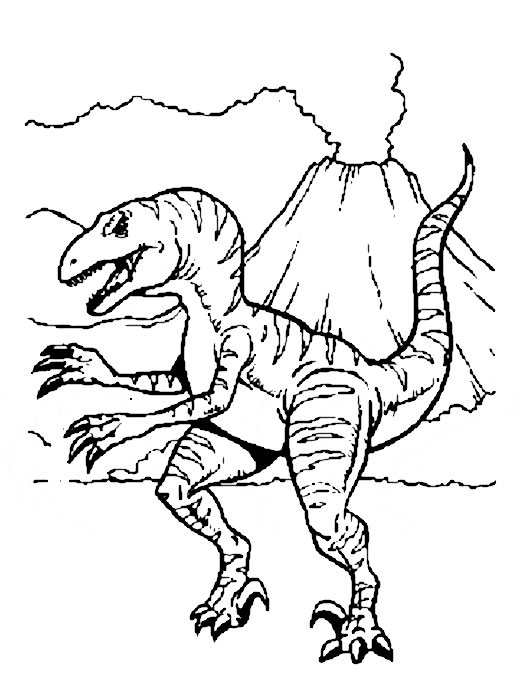 Dessin à colorier: Dinosaure (Animaux) #5531 - Coloriages à Imprimer Gratuits