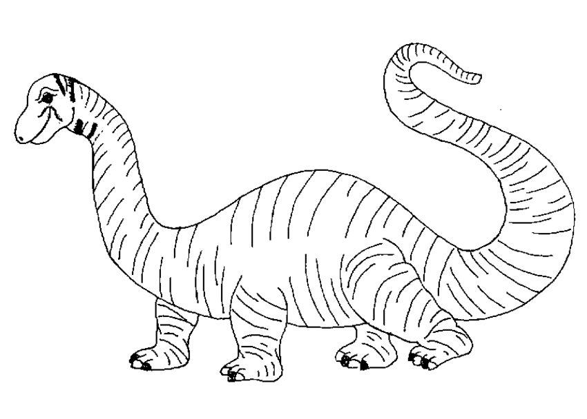 Dessin à colorier: Dinosaure (Animaux) #5539 - Coloriages à Imprimer Gratuits