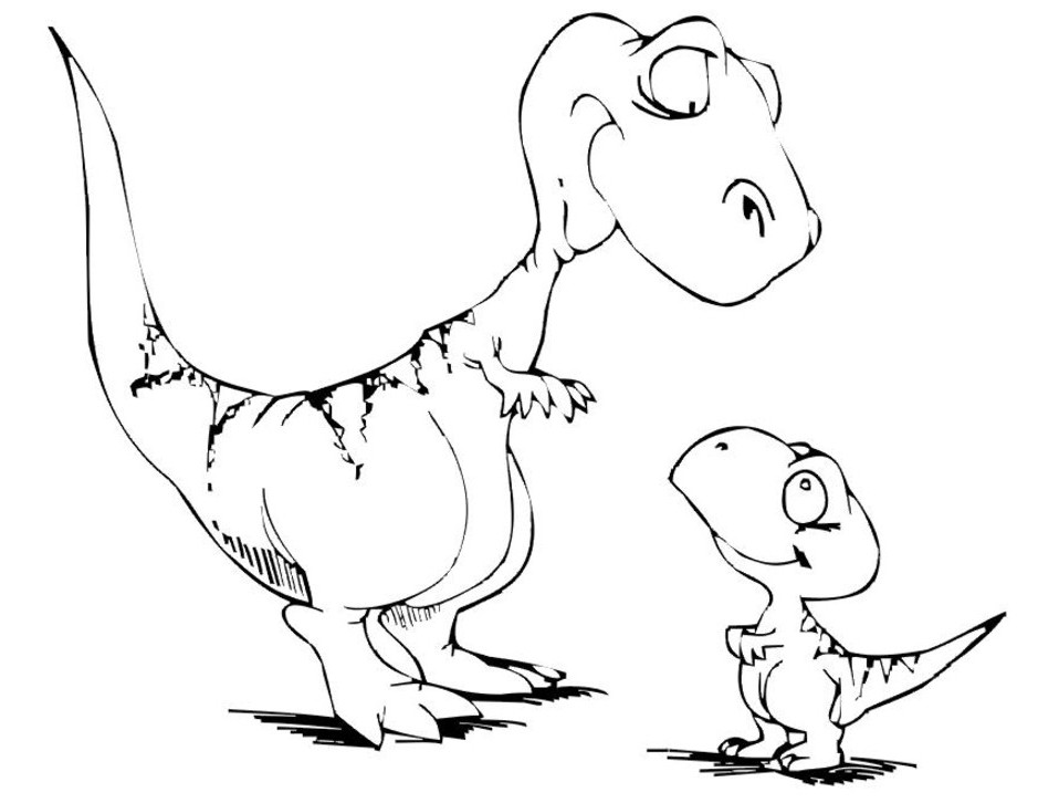 Dessin à colorier: Dinosaure (Animaux) #5589 - Coloriages à Imprimer Gratuits