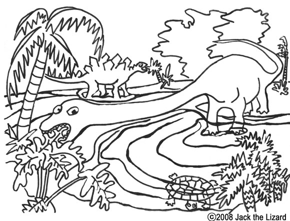 Dessin à colorier: Dinosaure (Animaux) #5595 - Coloriages à Imprimer Gratuits