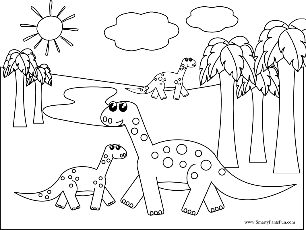 Dessin à colorier: Dinosaure (Animaux) #5624 - Coloriages à Imprimer Gratuits