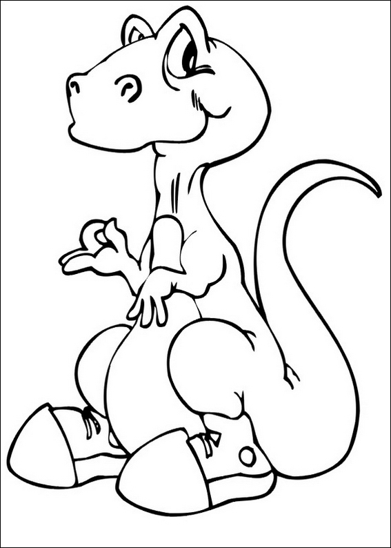 Dessin à colorier: Dinosaure (Animaux) #5657 - Coloriages à Imprimer Gratuits