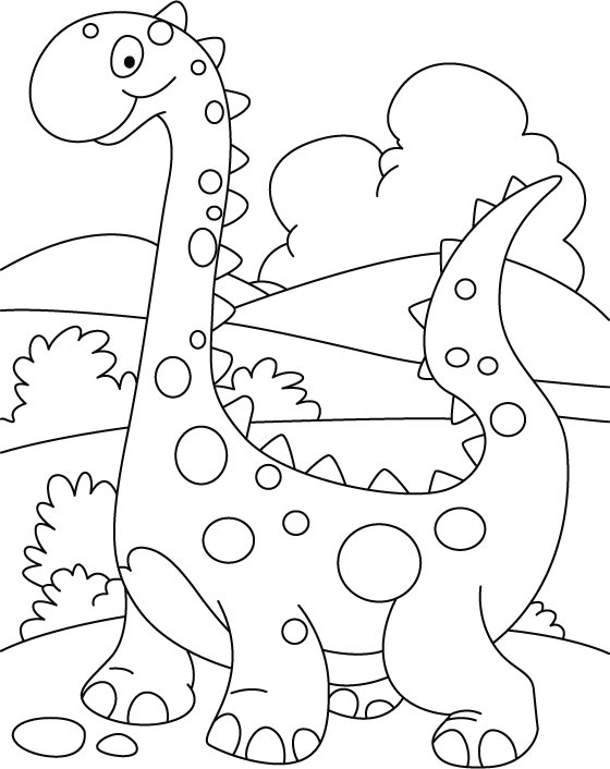 Dessin à colorier: Dinosaure (Animaux) #5666 - Coloriages à Imprimer Gratuits