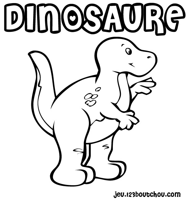 Dessin à colorier: Dinosaure (Animaux) #5667 - Coloriages à Imprimer Gratuits