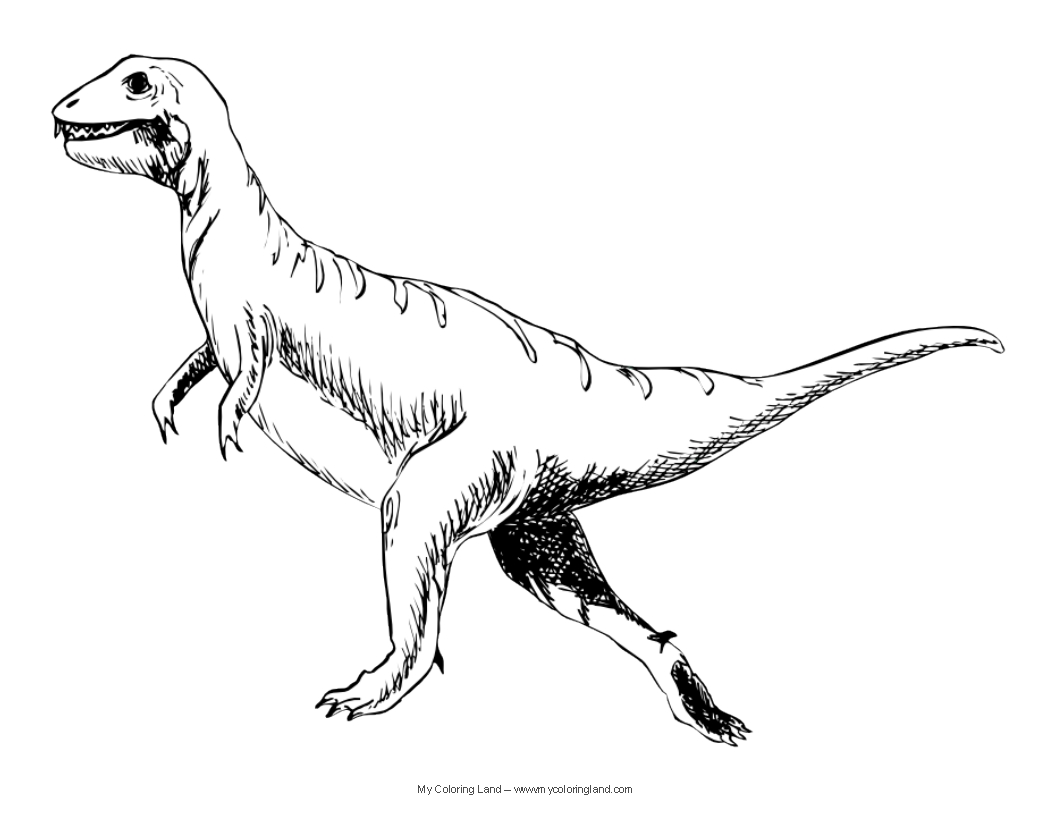 Dessin à colorier: Dinosaure (Animaux) #5679 - Coloriages à Imprimer Gratuits