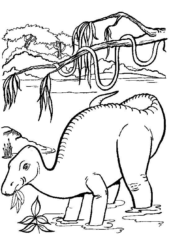 Dessin à colorier: Dinosaure (Animaux) #5688 - Coloriages à Imprimer Gratuits