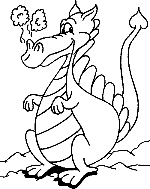 Dessin à colorier: Dragon (Animaux) #5702 - Coloriages à Imprimer Gratuits