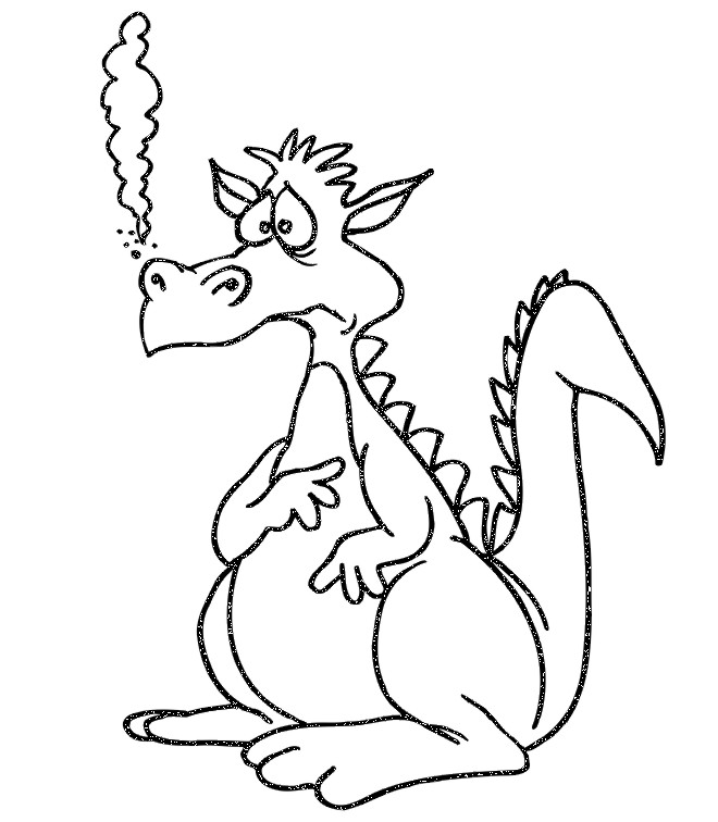 Dessin à colorier: Dragon (Animaux) #5737 - Coloriages à Imprimer Gratuits