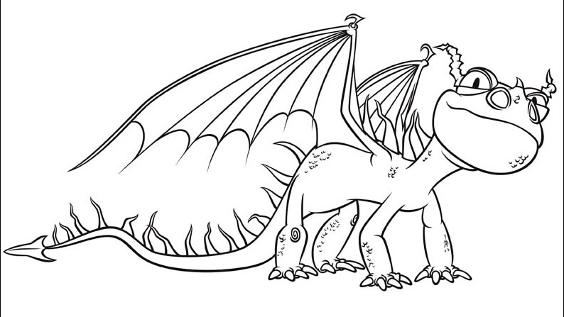 Dessin à colorier: Dragon (Animaux) #5764 - Coloriages à Imprimer Gratuits