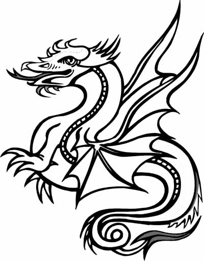 Dessin à colorier: Dragon (Animaux) #5778 - Coloriages à Imprimer Gratuits