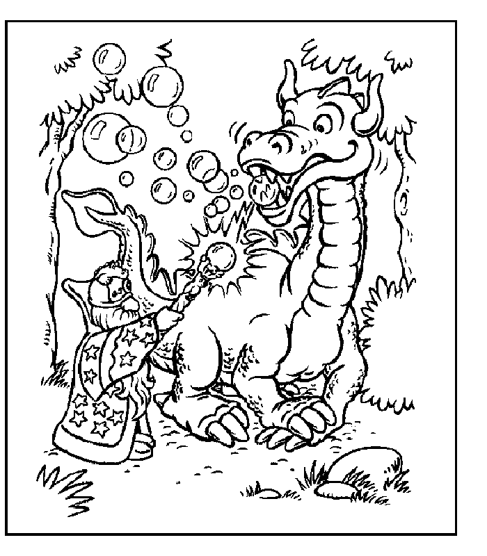 Dessin à colorier: Dragon (Animaux) #5781 - Coloriages à Imprimer Gratuits