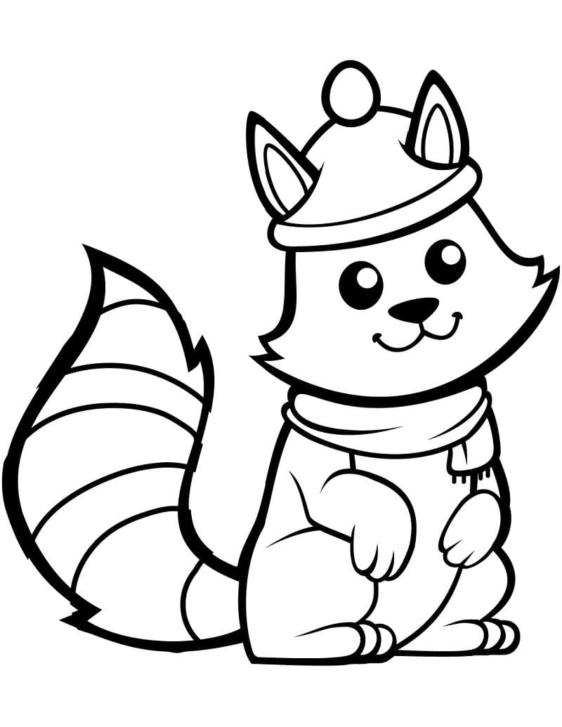 Coloriage gratuit Écureuil #216966 de la collection Animaux à imprimer