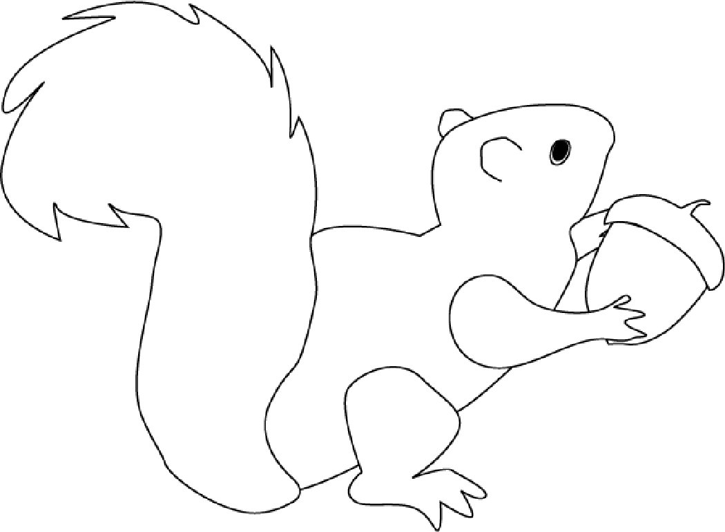 Dessin à colorier: Écureuil (Animaux) #6157 - Coloriages à Imprimer Gratuits