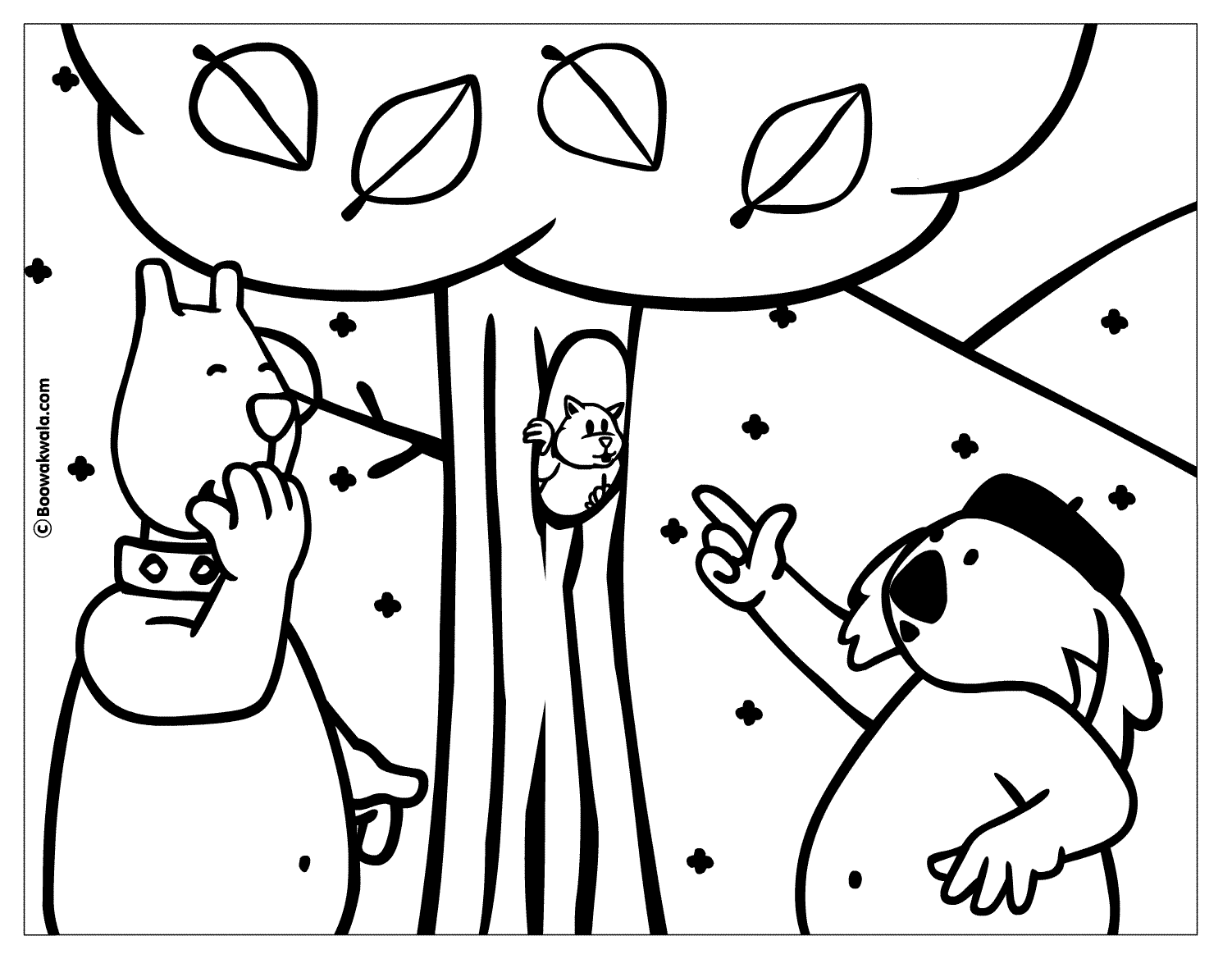 Dessin à colorier: Écureuil (Animaux) #6170 - Coloriages à Imprimer Gratuits