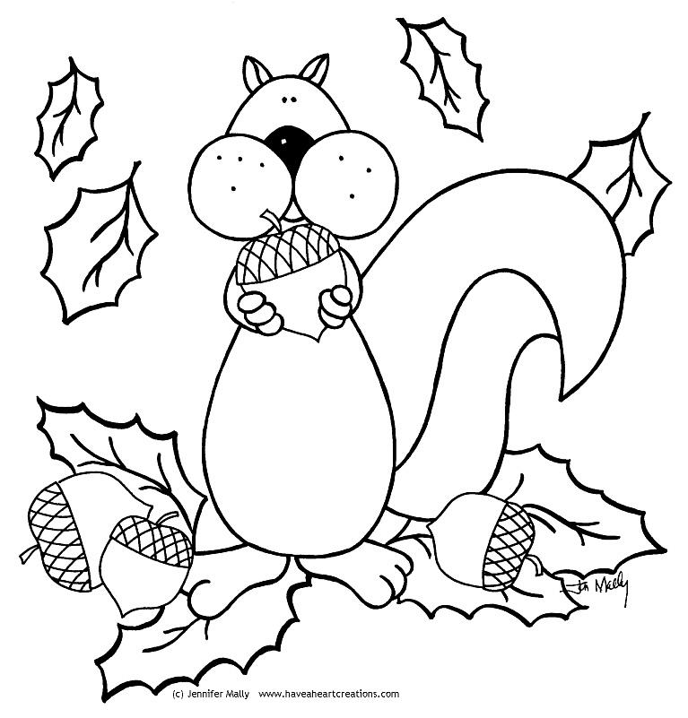 Dessin à colorier: Écureuil (Animaux) #6226 - Coloriages à Imprimer Gratuits