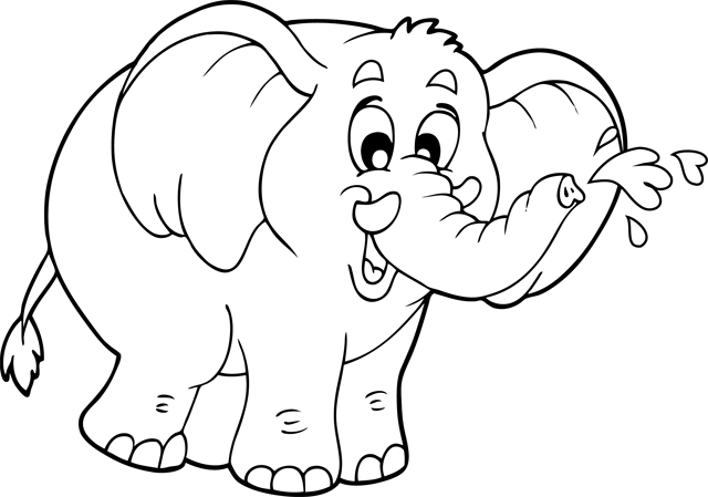 Dessin à colorier: Éléphant (Animaux) #6295 - Coloriages à Imprimer Gratuits