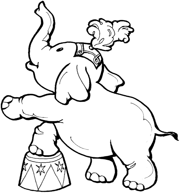 Dessin à colorier: Éléphant (Animaux) #6328 - Coloriages à Imprimer Gratuits