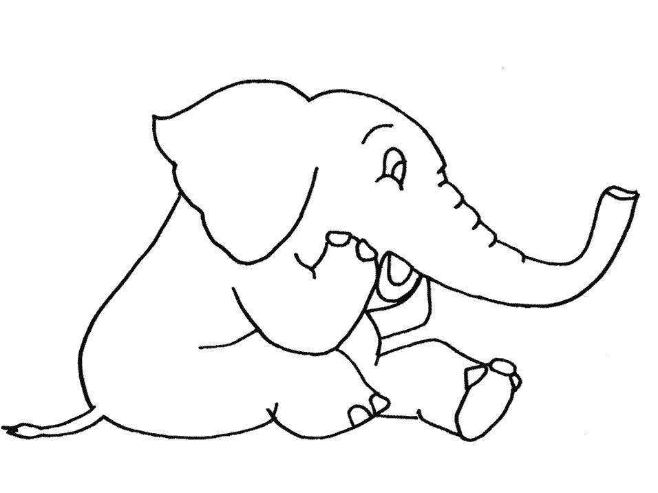 Dessin à colorier: Éléphant (Animaux) #6331 - Coloriages à Imprimer Gratuits
