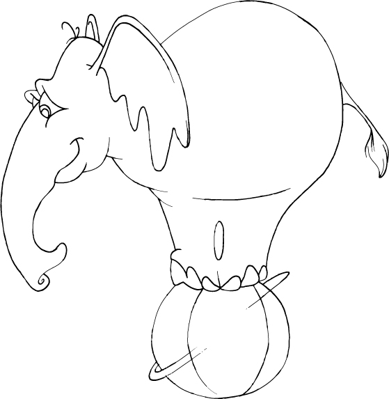 Dessin à colorier: Éléphant (Animaux) #6413 - Coloriages à Imprimer Gratuits