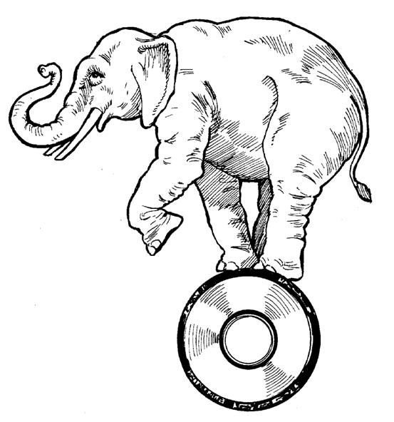 Dessin à colorier: Éléphant (Animaux) #6429 - Coloriages à Imprimer Gratuits