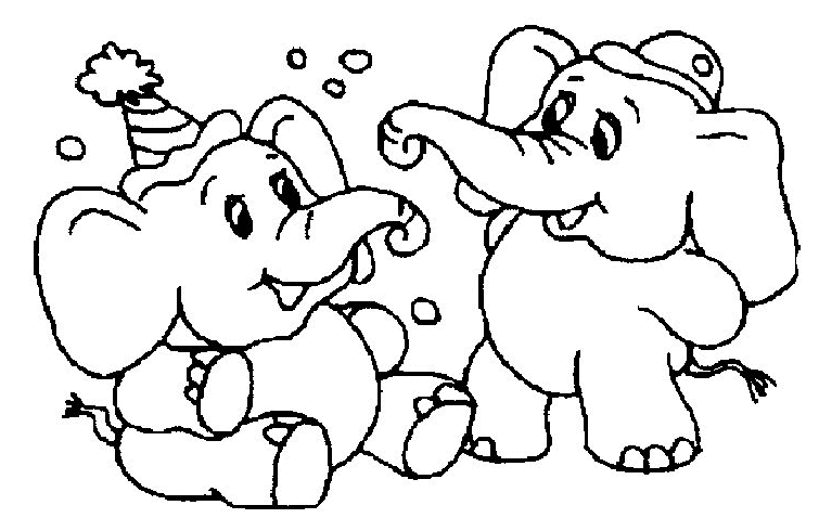 Dessin à colorier: Éléphant (Animaux) #6463 - Coloriages à Imprimer Gratuits