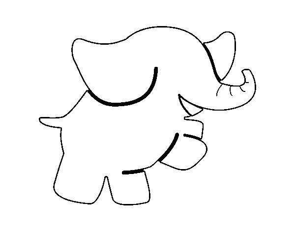 Dessin à colorier: Éléphant (Animaux) #6470 - Coloriages à Imprimer Gratuits