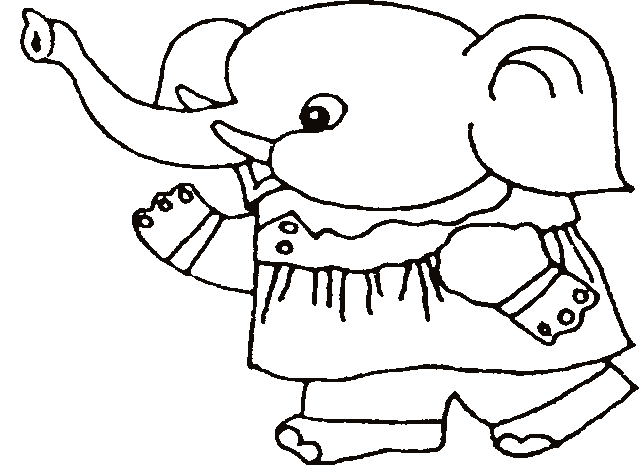 Dessin à colorier: Éléphant (Animaux) #6476 - Coloriages à Imprimer Gratuits