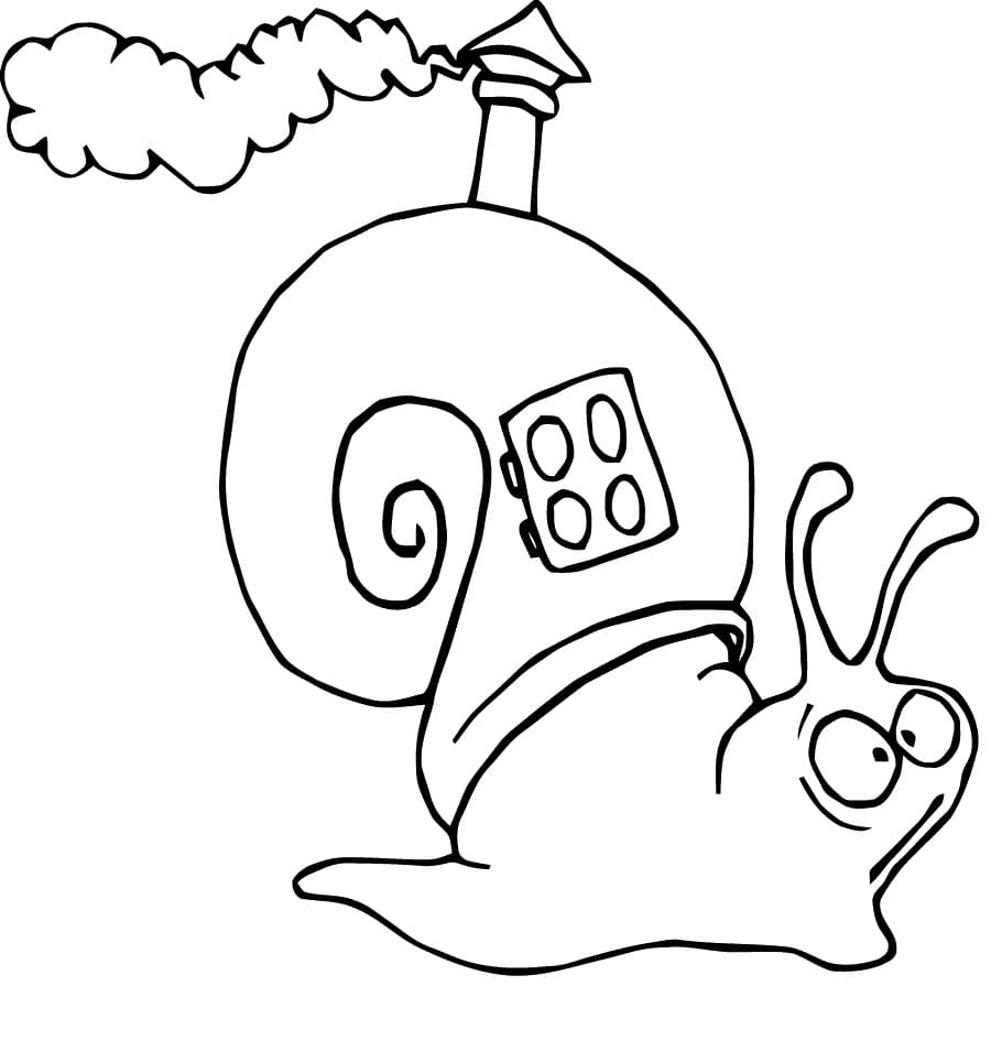 Coloriage à imprimer Escargot #177403 de la série Animaux, gratuit pour enfants et adultes