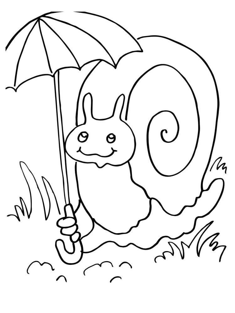 Dessin Escargot #177406 à colorier de la série Animaux, gratuit à télécharger et imprimer