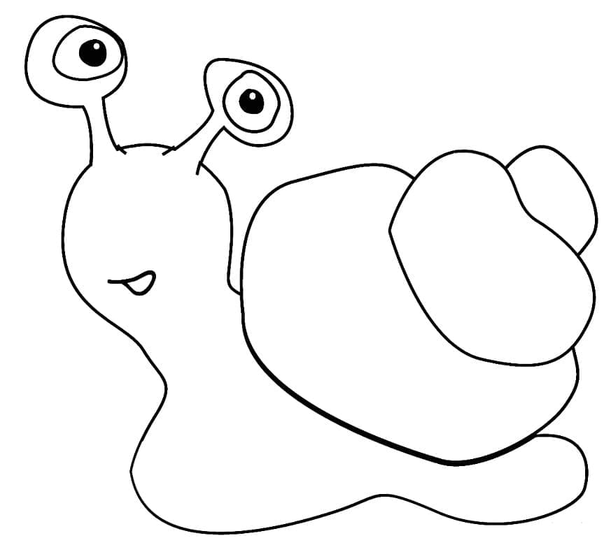 Coloriage Escargot #177407 à imprimer gratuitement, extrait de la collection Animaux