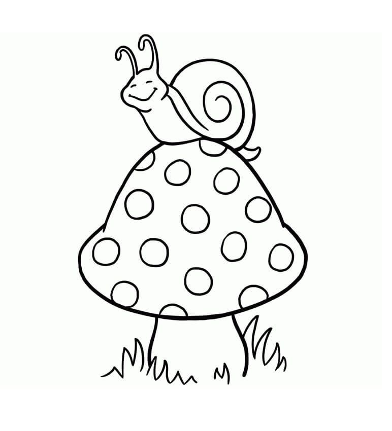 Dessin Escargot #177425 à colorier de la série Animaux, gratuit à télécharger et imprimer