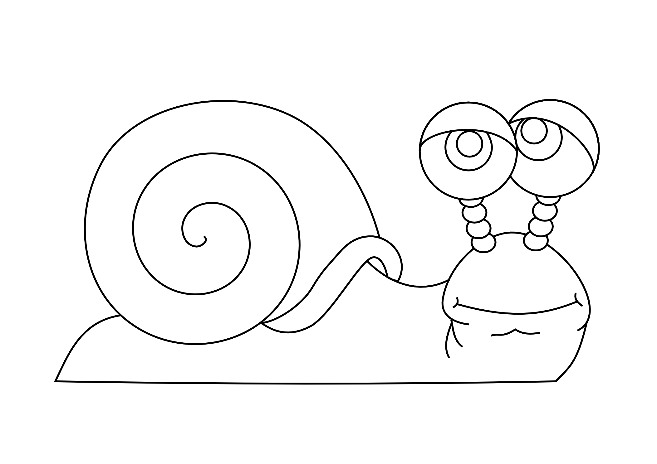 Dessin à colorier: Escargot (Animaux) #6525 - Coloriages à Imprimer Gratuits