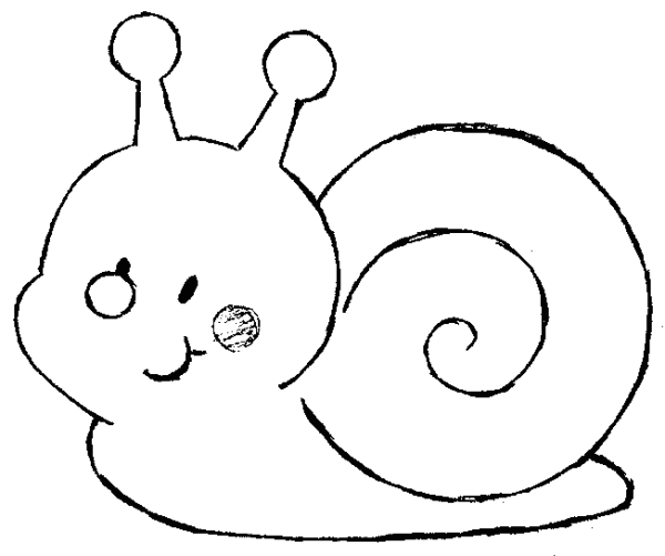 Dessin à colorier: Escargot (Animaux) #6545 - Coloriages à Imprimer Gratuits