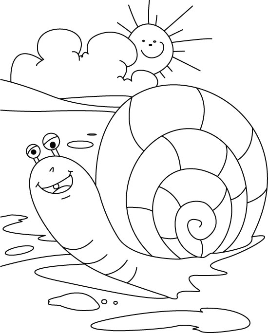 Dessin à colorier: Escargot (Animaux) #6584 - Coloriages à Imprimer Gratuits