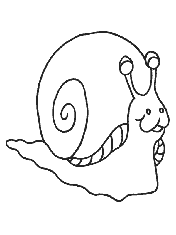 Dessin à colorier: Escargot (Animaux) #6650 - Coloriages à Imprimer Gratuits