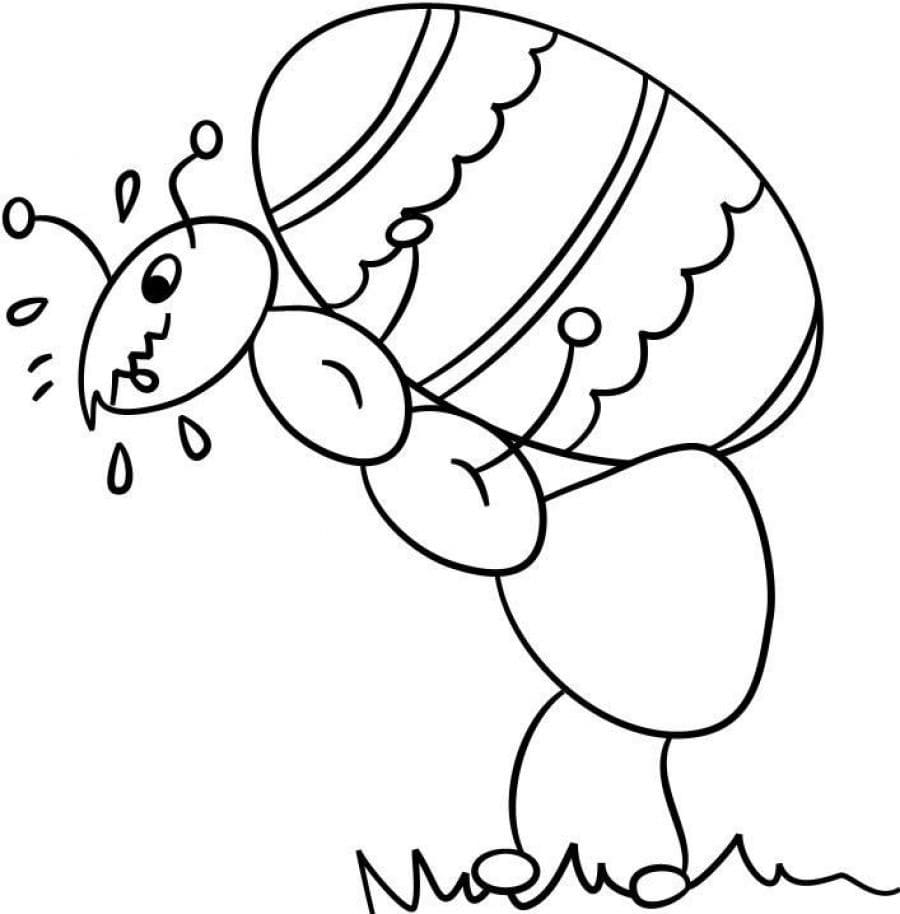 Coloriage imprimable Fourmi #196473 de la collection Animaux à colorier aux crayons