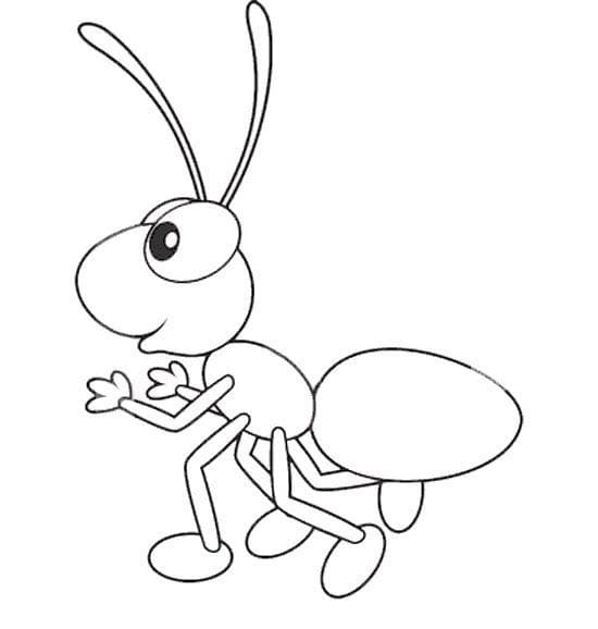 Coloriage gratuit Fourmi #196499 de la collection Animaux à imprimer
