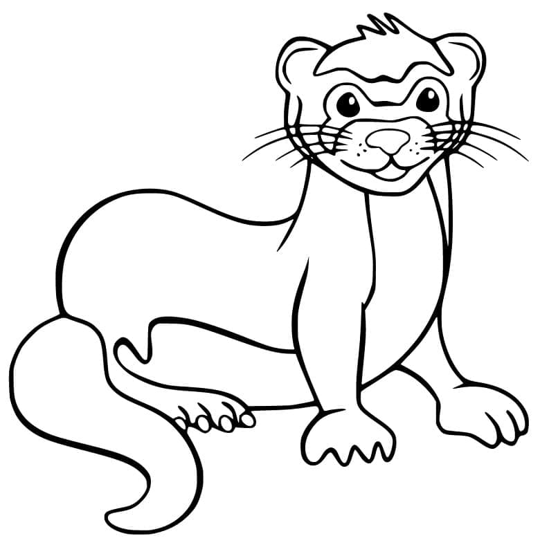 Dessin à colorier: Furet (Animaux) #205396 - Coloriages à Imprimer Gratuits