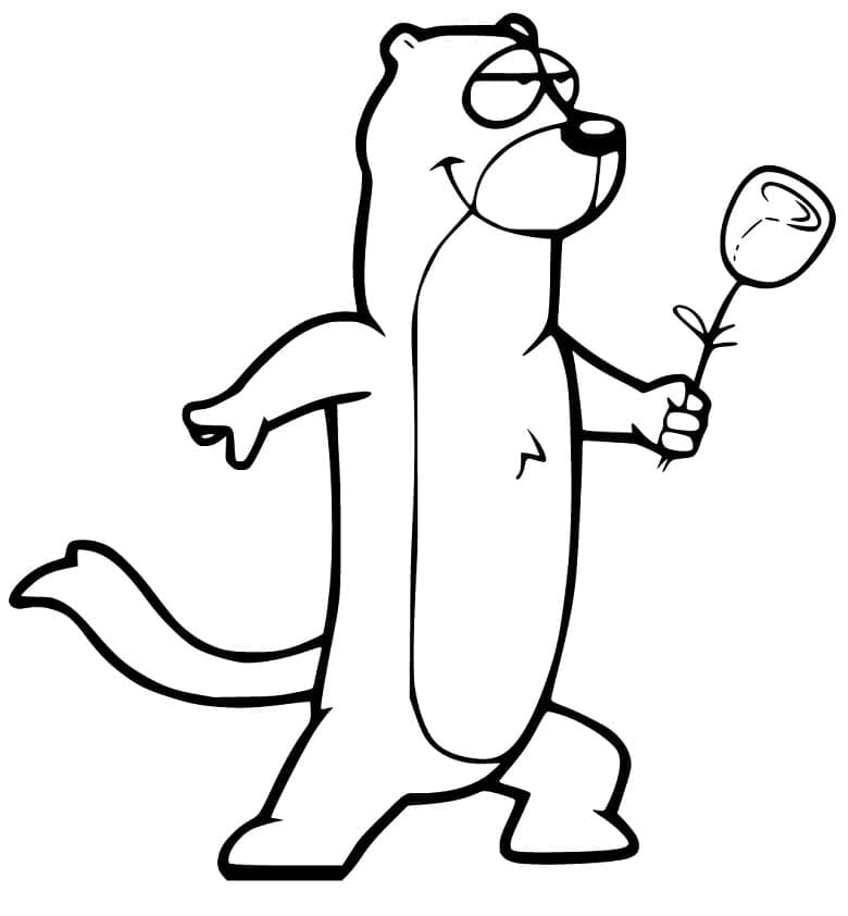 Dessin à colorier: Furet (Animaux) #205399 - Coloriages à Imprimer Gratuits