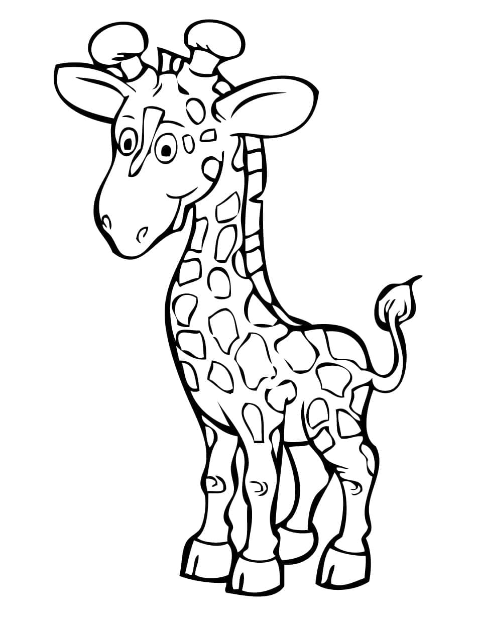 Page de coloriage Girafe #177579, collection Animaux, à imprimer et colorier