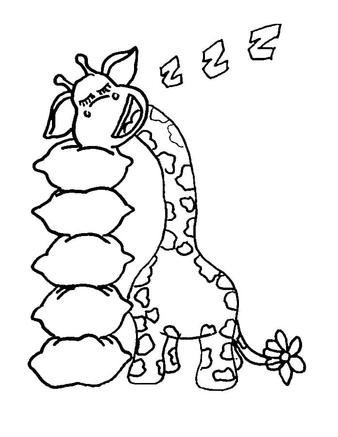 Coloriage à imprimer Girafe #177593 de la série Animaux, gratuit pour enfants et adultes