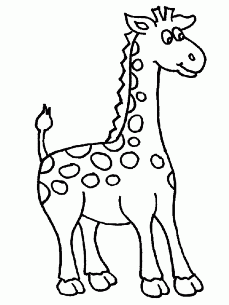 Dessin à colorier: Girafe (Animaux) #7232 - Coloriages à Imprimer Gratuits