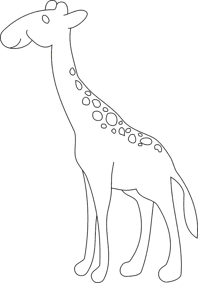 Dessin à colorier: Girafe (Animaux) #7293 - Coloriages à Imprimer Gratuits