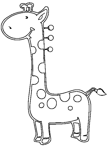 Dessin à colorier: Girafe (Animaux) #7298 - Coloriages à Imprimer Gratuits