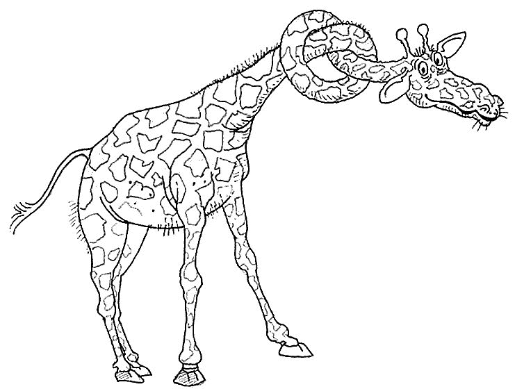 Dessin à colorier: Girafe (Animaux) #7301 - Coloriages à Imprimer Gratuits