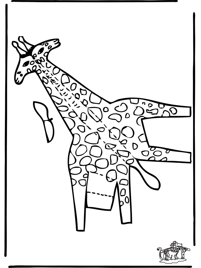 Dessin à colorier: Girafe (Animaux) #7320 - Coloriages à Imprimer Gratuits